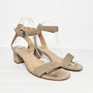 Madewell Alice Suede Strap Sandals Tan Size 8 Women’s